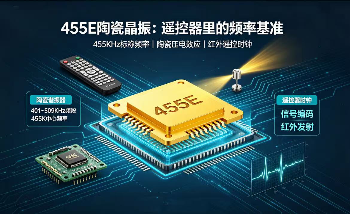  455E陶瓷晶振詳解：遙控器中的頻率控製核心